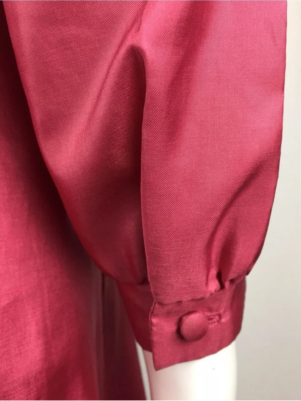 Vintage 80’s Monica Richards California Women's 6 Pink A-Line Shirt Dress Petite